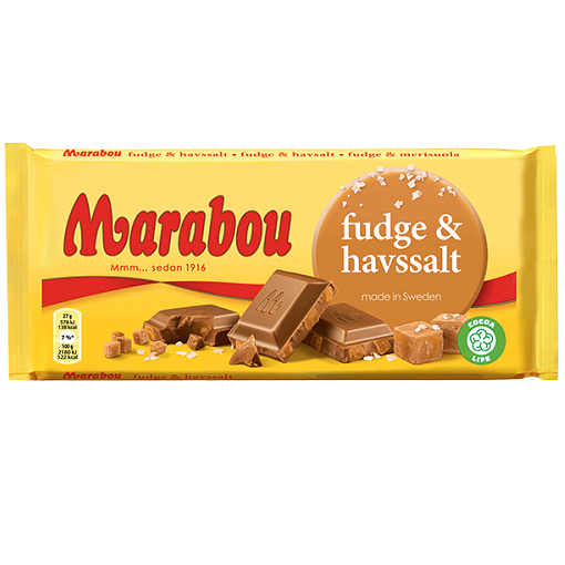 Marabou Fudge & Havssalt - czekolada z toffee i solą morską 185g