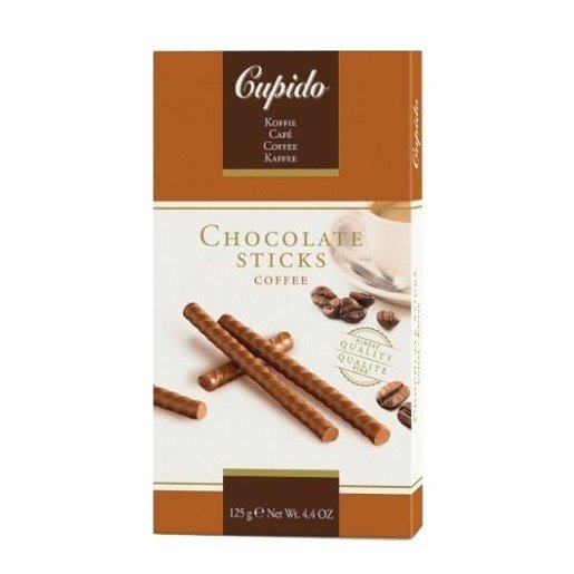 Cupido Chocolate Sticks Coffee - czekoladowe paluszki 125g