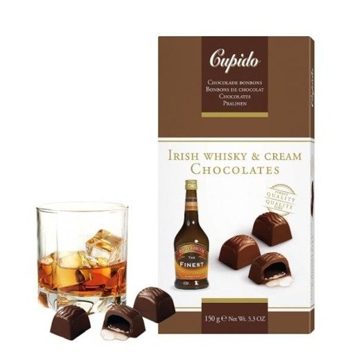 Cupido czekoladki z Whisky i likierem kremowym 150g