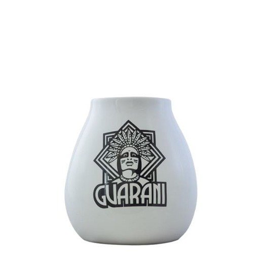 Matero ceramiczne Białe Guarani do yerba mate